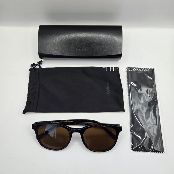 Quince Charlie Polarized Acetate Sunglasses Tortoise With Brown Lens Wide New - Picture 9 of 17